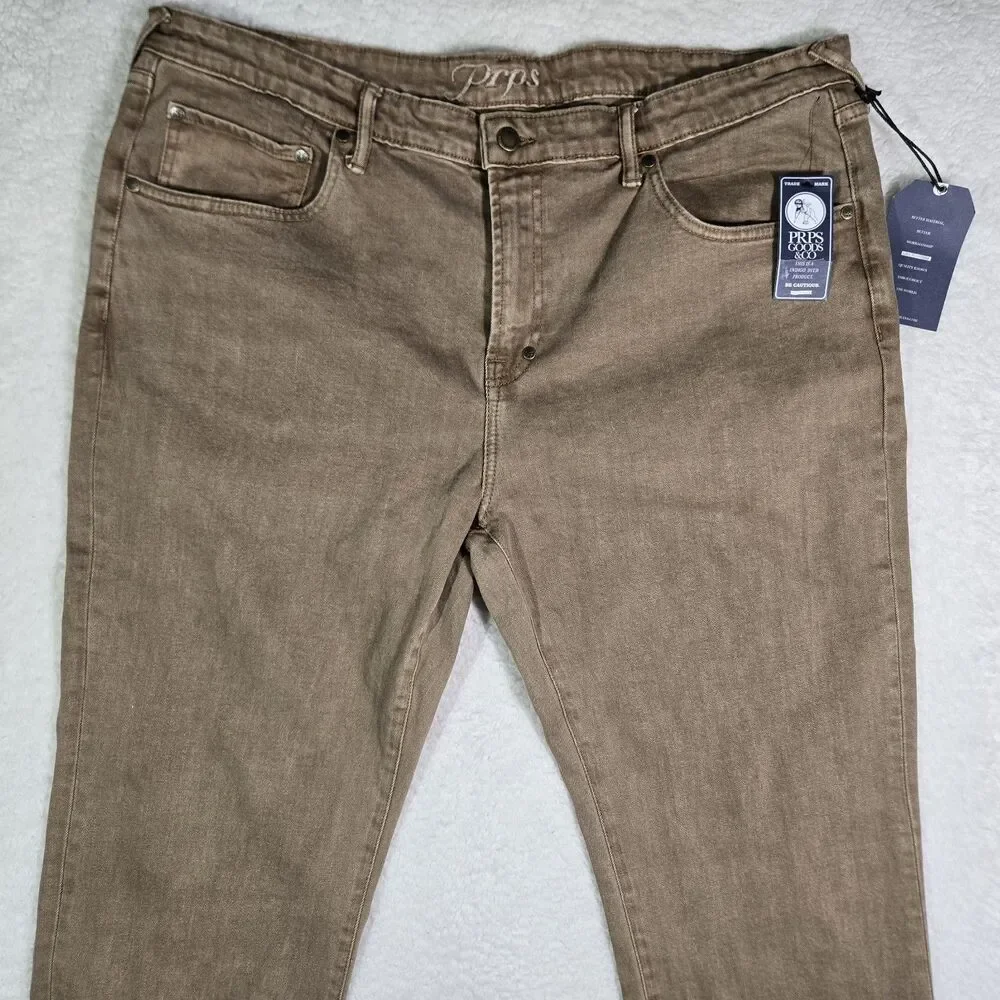 PRPS Jeans Le Sabre Slim Straight Fit Mens Size 40x33 Japanese Denim Stretch